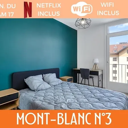 アパート Zenbnb / Mont-blanc N°3 / Colocation / Tram 17 *